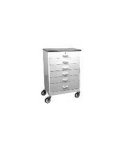 Mobile anaesthetic cabinet 6 drawers