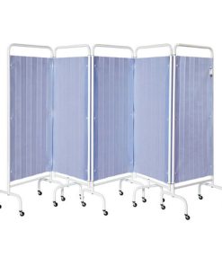 Mobile bed screen 5 fold